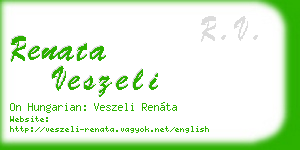 renata veszeli business card
