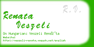 renata veszeli business card